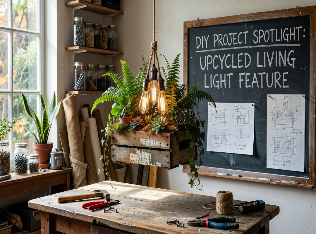 DIY Project Spotlight: The Upcycled 'Living Light' Feature
